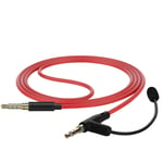 Geekria Boom Mic Headphones Cable for EKids Spiderman, Batman, Riwbo (3.9FT)