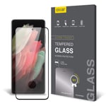 Olixar Screen Protector for Samsung Galaxy S21 Ultra, Tempered Glass - Shock Proof, Anti-Scratch, Anti-Shatter, Bubble Free, Clear HD Clarity Full Coverage Case Friendly - Easy Application