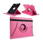 Jessen Samsung Galaxy Tab A 9.7 Läderfodral med Roterbart Stativ - Varm Rosa Rosa