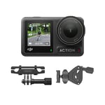 DJI Osmo Action 4 Road Cycling Combo - Bike Camera with 360° Wrist Strap for Cyclists, 1/1.3-Inch Sensor, Stunning Low-Light Imaging, 4K/120fps Footage, 155º Ultra-Wide FOV and HorizonSteady
