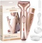 Ladies Electric Shaver, for Women 2 in 1 Electric Shaver, for face, Legs, and