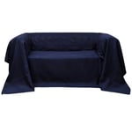 vidaXL sofabetræk i mikroruskind marineblå 210 x 280 cm