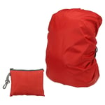 45L Backpack Rain Cover with Drawstring Bag, Oxford Cloth, M, Red