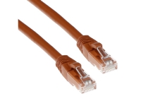 ACT Brown 15 meter U/UTP CAT6 patch cable snagless with RJ45 connectors