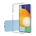 Fyxkljv Stylish Transparent Design, Thin Anti Fingerprint Coating for Easy Cleaning of Smartphone Case, Suitable for SamsungA53