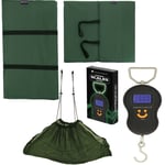 AP Weigh Scales Digital Carp Coarse Fishing & Green Soft Mesh Sling +Landing MAT