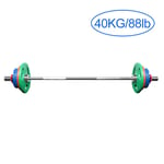 Barbell Large Cast Iron Strength Weight 20KG/30KG/40KG/50KG /100lb Body Building，Gym Home Training Work Out Exercise For Man and Woman Color (Color : 40KG/88lb)