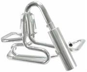 Empi 00-3751 avgassystem 1 5/8" svart med rostfri offroad dämpare
