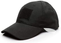 Baseball cap Military Training Sun Hat Outdoor Sports Camo Velcro Adjustable Mountaineering Hunting Cap Black