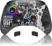 Wireless Controller For Nintendo Switch With Rgb Optics, Cool Mecha Design Controller Compatible With Switch Original/Oled/Lite With Headphone Jack, Home Button, Macro Function And Vibration