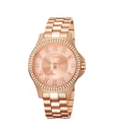 Ferre Milano Womens FM1L022M0081 Rose Gold Watch/Band/Dial - Silver & Gold - One Size