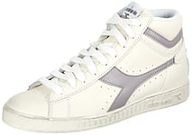 Diadora Mixte Game L Low Waxed Sneaker, Blanc/Mouette, 46 EU