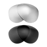 Walleva Titanium + Black Polarized Lenses For Ray-Ban RB3029 Outdoorsman II