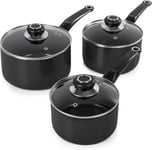 Morphy Richards 970030 Equip Pan Set, Non Stick Ceramic Coating, Easy to Clean,