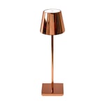 3W bordslampa - LED, uppladdningsbar, touch, dimbar, 4000K, guld, hus. - Dimbar : Dimmer inbyggd, Kulör : Neutral