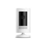 Ring Stick Up Cam Battery Full HD 1080p Wireless In/Outdoor Camera White VAT Inv