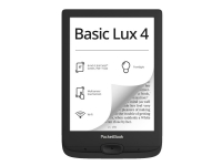 PocketBook Basic Lux 4 - eBook-läsare - Linux 3.10.65 - 8 GB - 6 16 grå nivåer (4-bit) E Ink Carta (758 x 1024) - pekskärm - microSD-kortplats - Wi-Fi - svart