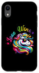Coque pour iPhone XR Love gagne le mois de la Gay Pride Unicorn Rainbow
