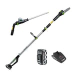 Murray IQ18PSHK 18V Li-Ion Cordless 20cm Pole Saw & 41cm Hedge Trimmer 2-in-1 Kit, Powered by Briggs & Stratton, 5.0Ah battery and charger included, Telescopic shaft, 5 Years Warranty, 1688106