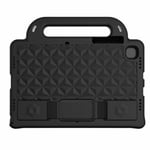 SKALO Samsung Tab S6 Lite Rhombus Skal med handtag/ställ - Svart Svart