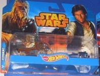 DISNEY HOT WHEELS STAR WARS DOUBLE PACK, HAN SOLO & CHEWBACCA COLLECTOR CARS