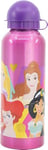 STOR TataWay in viaggio si cresce Disney Gourde violette pour filles en aluminium Princesses Cendrillon Aurora Blanche-Neige Rapunzel Ariel Jasmine 530 ml avec bec et bouchon de sécurité