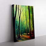 A Forest Adventure Canvas Print for Living Room Bedroom Home Office Décor, Wall Art Picture Ready to Hang, 76x50 cm (30x20 Inch) CAN3020-V1022-CK--52