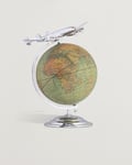 Authentic Models On Top Of The World Globe and Plane Silver