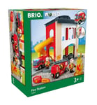 BRIO World Fire & Rescue - Rescue Central Fire Station for Kids Age 3 Years Up -