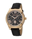 Roberto Cavalli RC5L011L0035 Womens Quartz Stainless Steel Black Leather 5 ATM 40 mm Watch - One Size