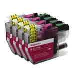 4 Magenta Ink Cartridges to use with Brother MFC-J5330DW MFC-J5930DW MFC-J6935DW