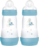 Easy Start Self Sterilising Anti-Colic Baby Bottle Pack of 2 (2 x 260 ml), MAM 