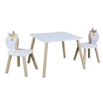 Home Deco Kids - Table Et 2 Chaises Licorne Lily