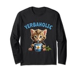Yerba Mate Cat Yerbaholic Long Sleeve T-Shirt