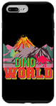Coque pour iPhone 7 Plus/8 Plus Dinosaure Dino World Volcan avec lave Jurassic
