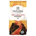 Taylors of Harrogate Hot Lava Java Ground Coffee, 227g (Pack of 6)