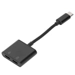 2‑in‑1 USB C To 3.5mm Adapter Type‑C To AUX Jack With USB C PD 60W Fas FST