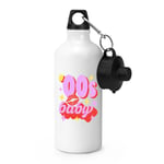00s Baby Sports Water Bottle Born 2000 Birthday Brother Sister Retro Best Friend
