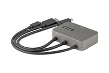 StarTech.com 3-i-1-multiport till HDMI-adapter - 4K 60 Hz USB-C, HDMI eller Mini DisplayPort till HDMI-konverterare för konferensrum - Digital AV video-adapter för anslutning till HDMI skärm/bildskärm - videokort - Mini DisplayPort / HDMI / USB