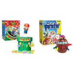 Tomy Pop Up Super Mario Family & Preschool Kids Board Game, 2-4 Players & Pop Up Pirate Classic Children's Action Board Game, Family and Preschool Kids Game