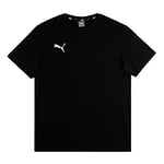 PUMA Boys' Team Goal 23 Casuals Tee Jr T-Shirt, Black, 152