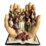 the Last Supper Jesus and the 12 Disciples Religious Statue Christian W3F5