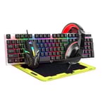 United GCS2491 Gaming Combo Set - Tangentbord, Mus, Musmatta & Headset
