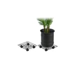 Fyrkantig blomvagn set om 2