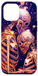 Coque pour iPhone 14 Pro Max Squelette Embrassant Crâne Couple Gothique