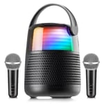 Mi-Mic | Kids Karaoke Machine with LED Lights, Portable Bluetooth Speaker