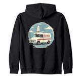 Pretty Ice Cream Truck Outfit for sweet Boys and Girls Zip Hoodie