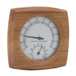 2‑i‑1 Inomhus Trä Termometer Hygrometer Ångbastu Bastu Rum Tillbehör