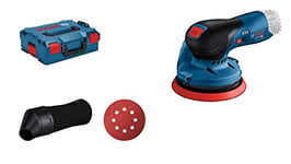 Bosch Professional 12V System GEX 12V-125 Cordless Random Orbit Sander (incl. Sanding disc (125 mm), 1x Sanding Paper, dust Bag, Without Rechargeable Batteries and Charger, in L-BOXX 136)
