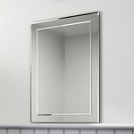 soak miroir mural biseauté rectangulaire de marque, miroir salle de bains 50 x 70 cm